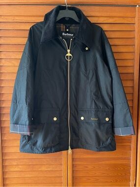 Barbour Allerston Wax Jacket. Size 10 US Women 
#380